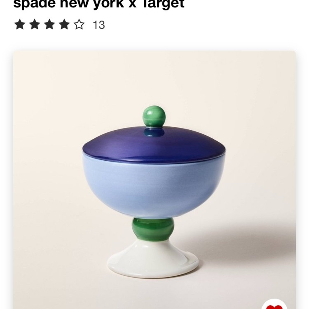 kate spade Blue and Green Decorative Bowl